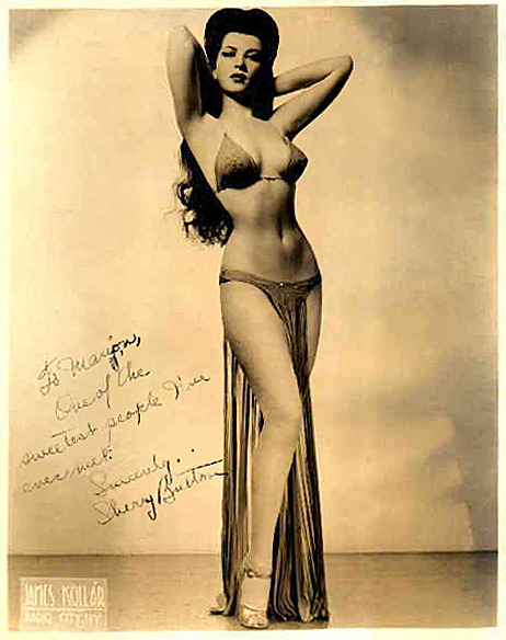 Sherry Britton Vintage promo photo signed: “To Marion, One of the sweetest people I’ve ever met ..”