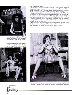 A page from a Camille profile, published in the November ‘54