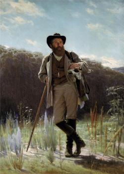 peira:  Ivan Kramskoy:  Portrait of the painter Ivan Shishkin