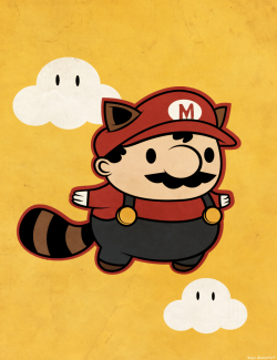 dodongodislikessmoke:  Raccoon Mario by *beyx 
