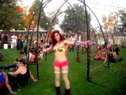 Me as a butterfly at Audiotistic. :)
