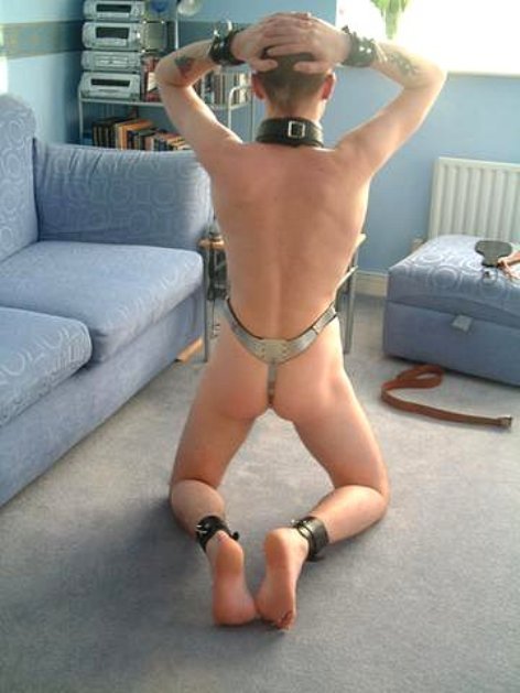 jockbdblog:  Poor boy. ;-)  All locked up and no place to go. zzzp:  A boy who can’t play with himself will do anything to please ;)  