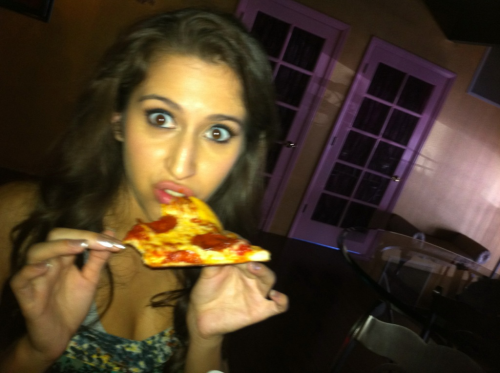 I make the best faces. Pizza!