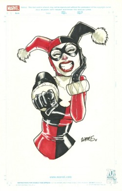 fumettidccomics:  kandidkandor:  Harley Quinn | Humberto Ramos