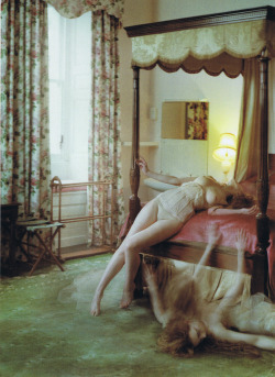 cross-stained:  Guinevere van Seenus photographed by Tim Walker