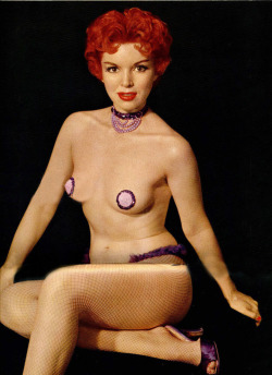 vintagegal:  Marcia Edgington.. 1950’s Centerfold from ‘CABARET’