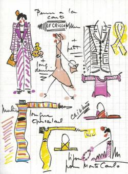 Sonia Rykiel’s notebook drawings