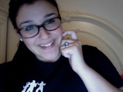 maryjosephinex3:  no make-up, hair tied, and my new glasses <3