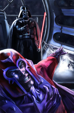herochan:  Marvel vs. Star Wars Vader vs. Magneto - by Jonathan