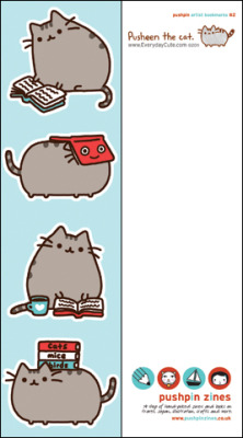 pusheen:  Pusheen Bookmarks are available at Pushpin Zines. These