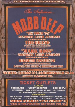 Mobb Deep “UK Tour 95” London, 1995