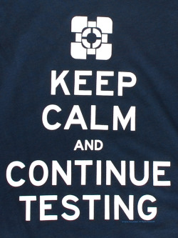 game-gage:  Keep on testing with this Portal shirt from J!NX.