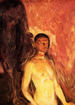 peira:  Edvard Munch:  Self Portrait in Hell (1903) 
