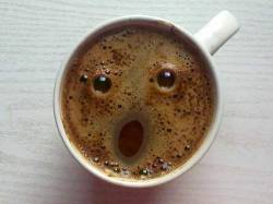 even my coffee is surprised i’m awake this “early”….