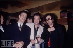   John Waters, Quentin Tarantino and Tim Burton.  
