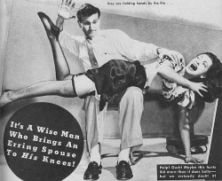 cupcakekatieb-eyecandy:  Vintage spanking (source)