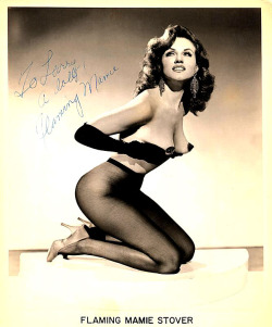 “Flaming” Mamie Stover Vintage promo photo personalized: