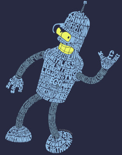 justinrampage:  Bender, the top notch Futurama role model, got