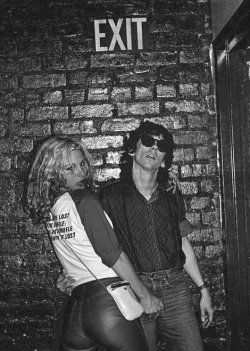 sabelstarr:  Sabel Starr and Stiv Bators, 1980. 