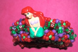 Little Mermaid kandi cuff I made :)