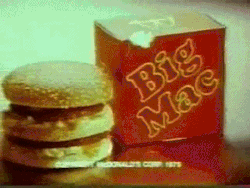 j0-cald3r0ne:  70’s Big Mac Commercial 