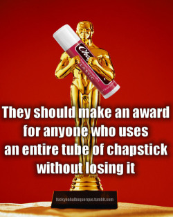 bornwithglitter:  I ALMOST DID THIS. I HAD THE SAME CHAPSTICK