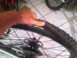 i flattened rear and front tires at the exact same time…