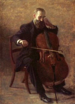 ‘The cello player’ by Thomas Eakins [1844 - 1916]