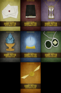 minimalmovieposters:  Harry Potter Films by Brock Weaver Available