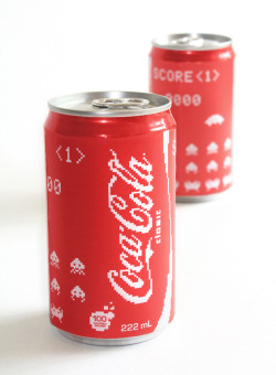 it8bit:  Coca-Cola: Space Invaders Edition - by Erin McGuire