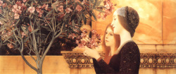 welovepaintings:  Gustav Klimt Two Girls With An Oleander 1892