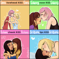 littledrop:  Kiss Meme, with my fav girls ;) Ps: Pezberry and