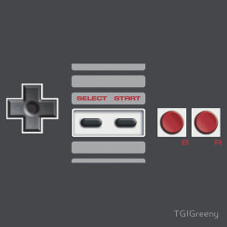 it8bit:  NES and SNES Controller  - by TGIGreeny Shirts available