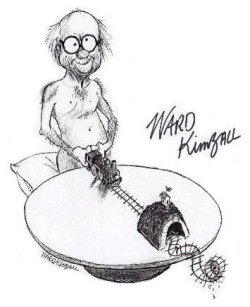 theshopislocal:  ward kimball’s honest drawing of himself naked.