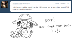 Ohhh~ Luffy answered my question! Guess I’ll become a personal