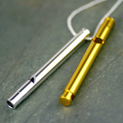 wickedclothes:  A working whistle necklace. 