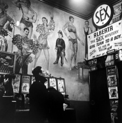 Hubert’s Museum 42nd St, New York City, 1950 by Eve Arnold.