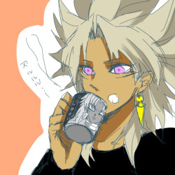 petitesonata:  HE’S DRINKING FROM a MARIK cup  .A. and I