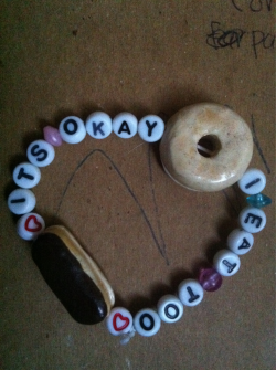 tenderhorns:  “it’s okay I eat too” made doughnut beads