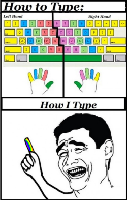 funny-pictures-uk:  How to type VS how I type ( funny pictures