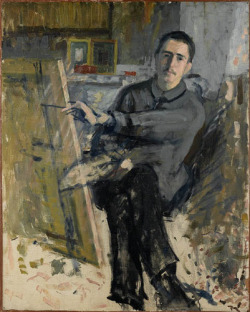 artistandstudio:  Roger de La Fresnaye, Autoportrait, 1907-1908.