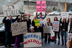 i forget who these guys are, but they go to places where stupid people protest things in stupid ways, and piss them off they&rsquo;re like protest sign super heroes pretty much