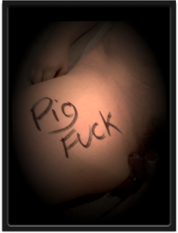 curious76couple:  Wife: I love it when he writes dirty words on meâ€¦ I was his dirty little pig that night ;-)  &ldquo;Pig fuck&rdquo;