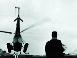 Lufttaxi von der City zum Airport photo by Hannes Kilian, 1955