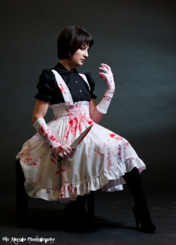 kmkdesignsllcclothing:  Fun new jumper:D http://www.etsy.com/listing/82264047/psycho-lolita-jumper-zombie-dress