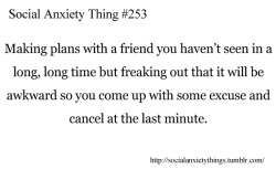 Social Anxiety Things