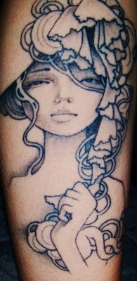 fuckyeahtattoos:  This is my tattoo of Audrey Kawasaki’s amazing