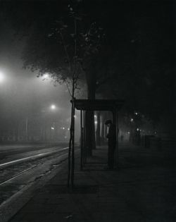 liquidnight:  Izis Near Waterloo Bridge London, 1950 From Izis: