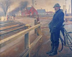 Laurits Andersen Ring - Waiting for the Train, Level Crossing