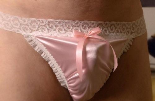 cockylingerie:  The panties are really hot! randicd:  I love a good panty bulge  